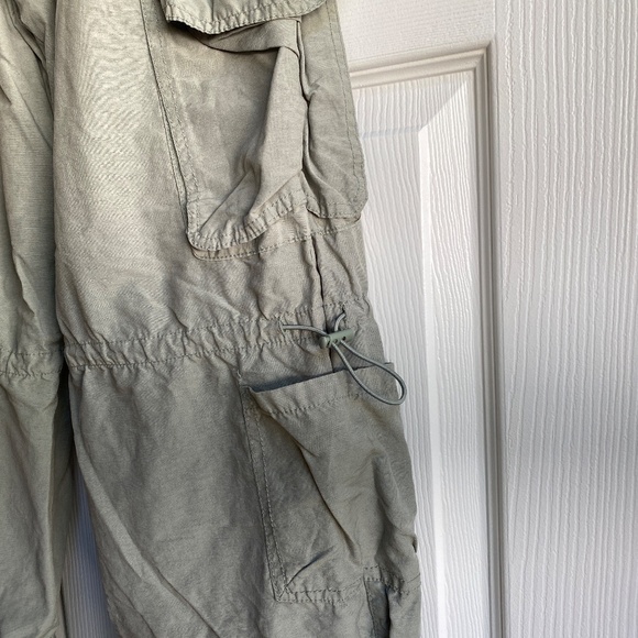 Aeropostale parachute cargo pants size small lightweight green - Picture 3 of 7